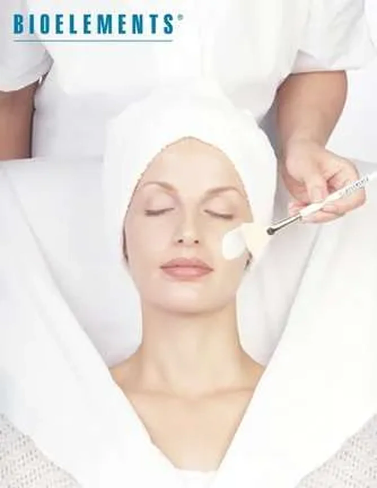 Relaxing skincare session at spa