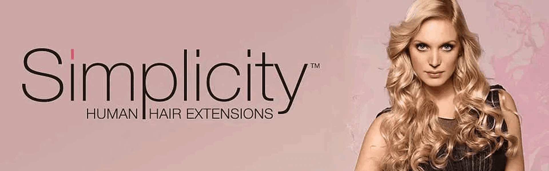 Simplicity hair extensions advertisement banner