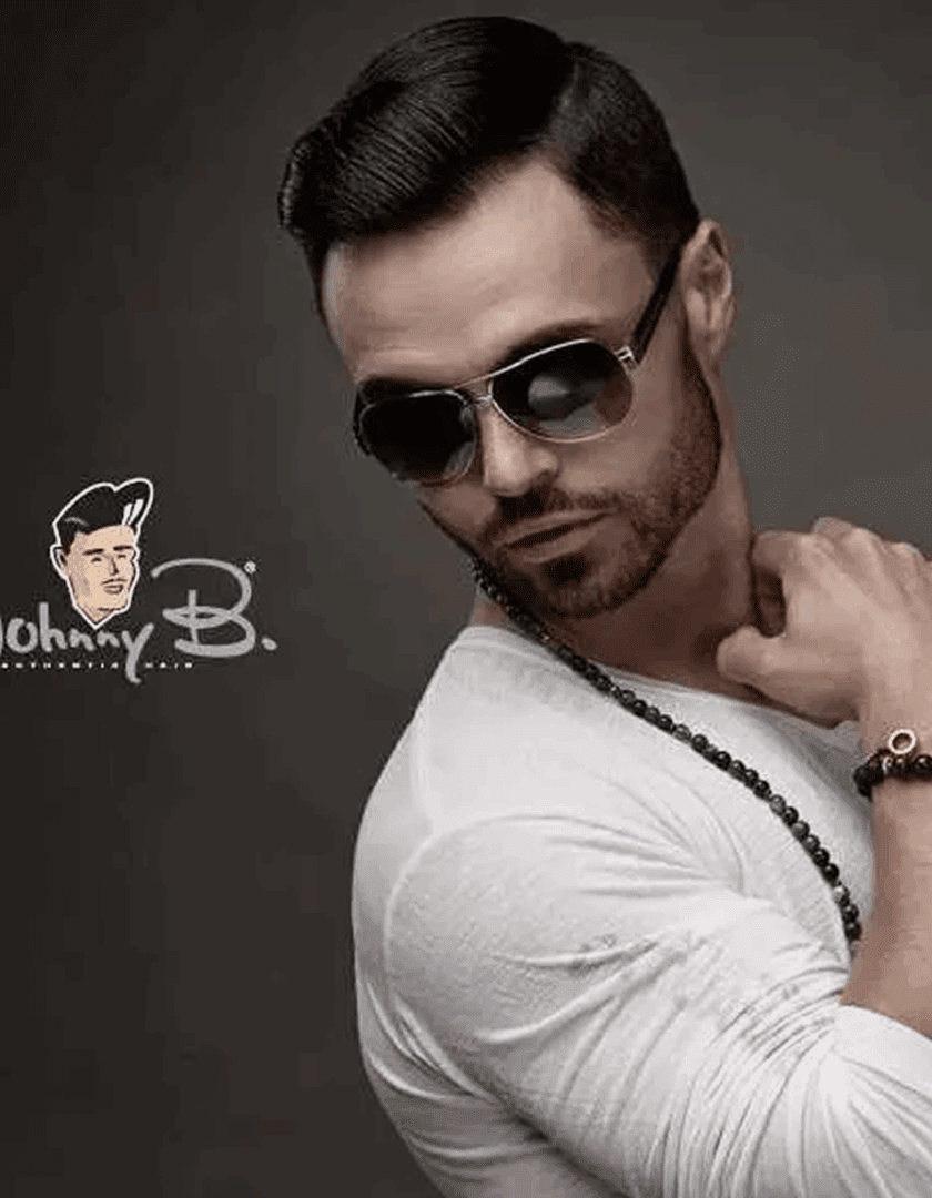 Fashionable man in white shirt and accessories
